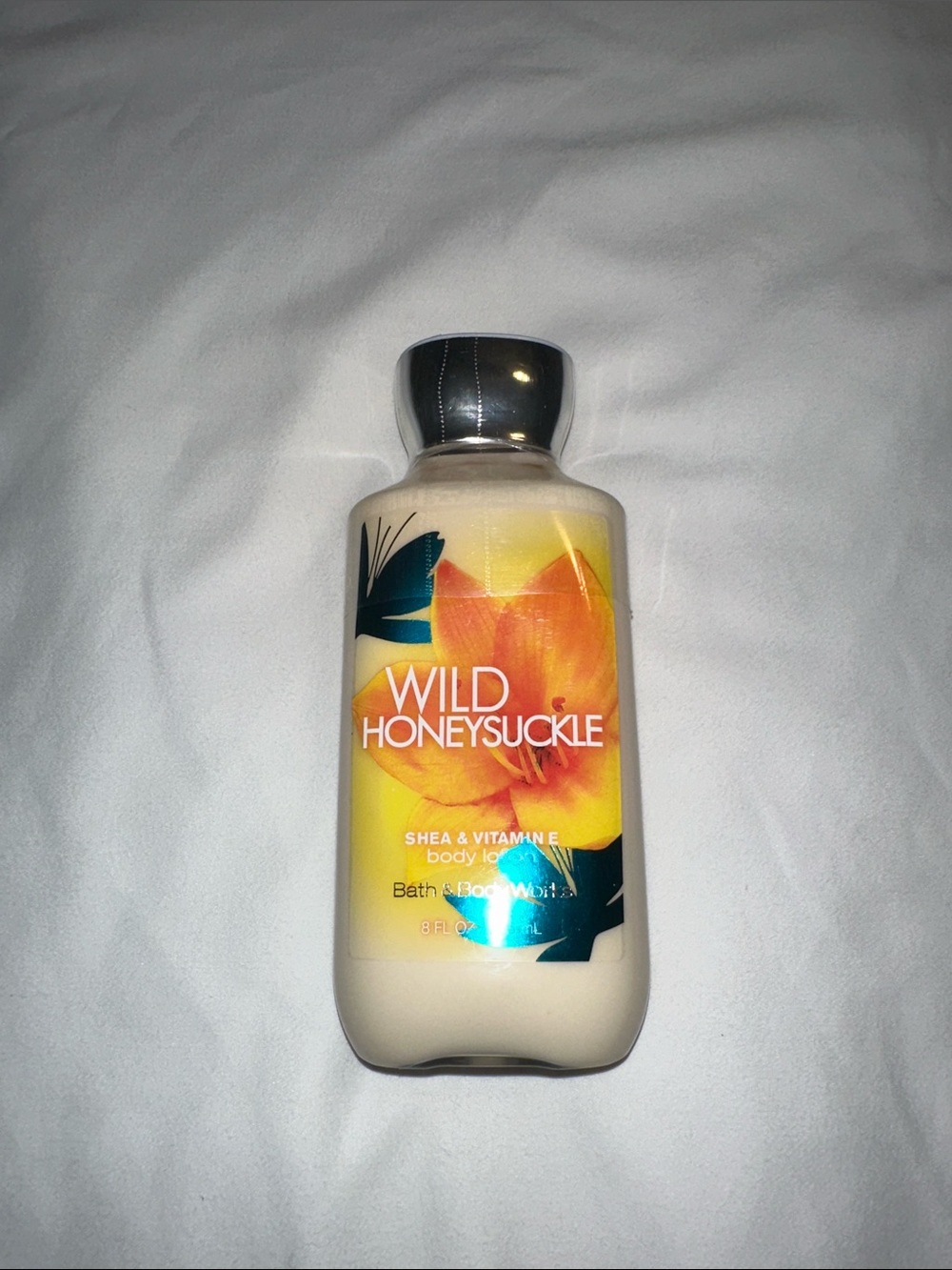 Bath & Body Works Wild Honeysuckle Body Lotion - Yellow & Orange Floral Label